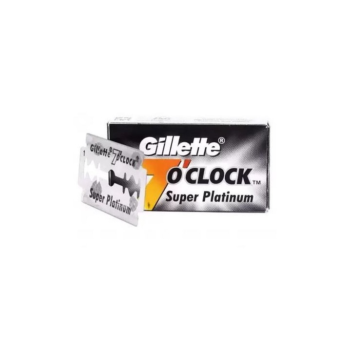 300 Cuchillas Gillette 7 o'clock Super Platinum Black