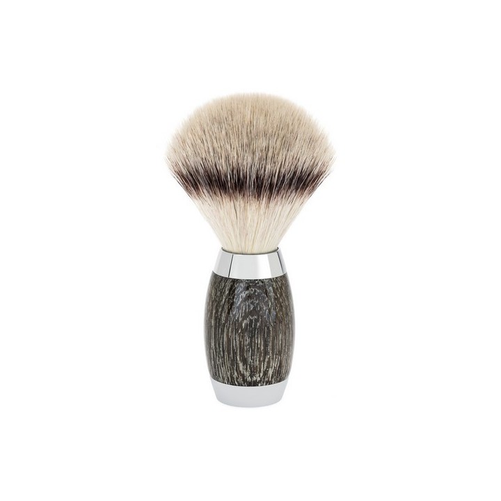 MÜHLE Shaving Set with Silvertip Fiber®, Classic Safety Razor, Swamp Oak Handle, and Sterling Silver