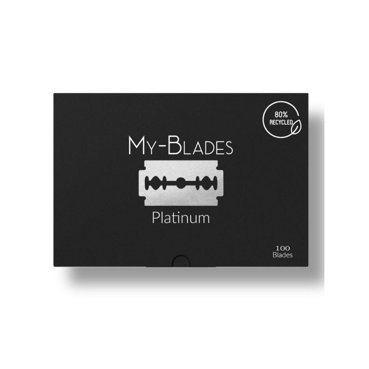 100 Cuchillas de Afeitar Platinum Doble Hoja My-Blades