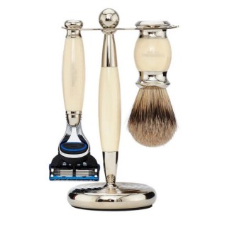 Set Afeitar Tejón & Fusion Edwardian Ivory Truefitt & Hill