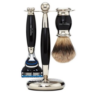 Set Afeitar Tejón & Fusion Edwardian Ebony Truefitt & Hill