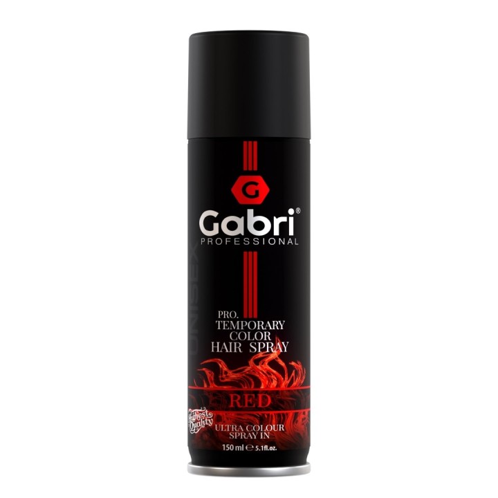 Gabri Professional Red Pro Temporary Color Hair Spray 150ml