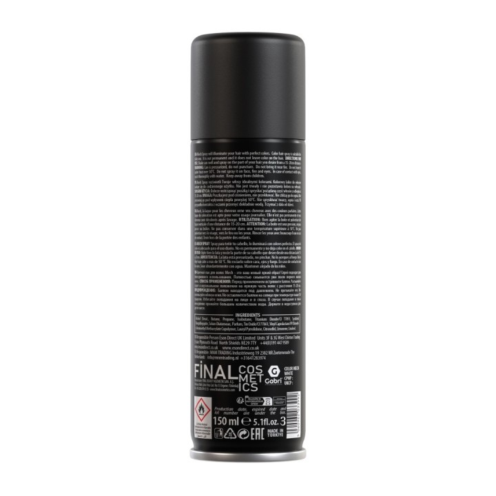 Gabri Professional Silver Pro Temporary Color Hair Spray 150ml