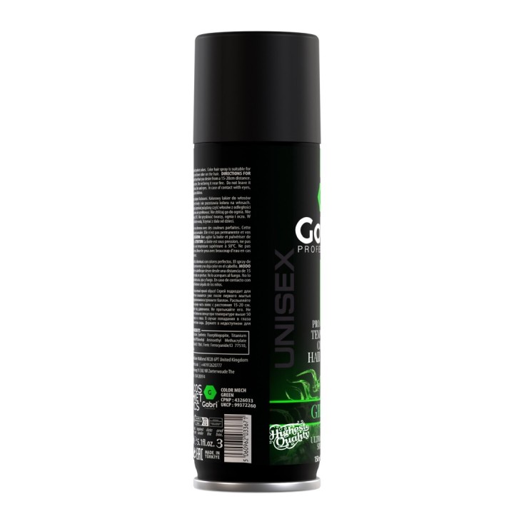 Spray para Cabello Color Verde Gabri Professional 150ml