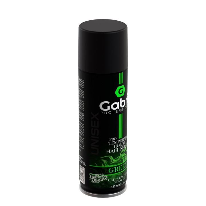 Gabri Professional Green Pro Temporary Color Hair Spray 150ml