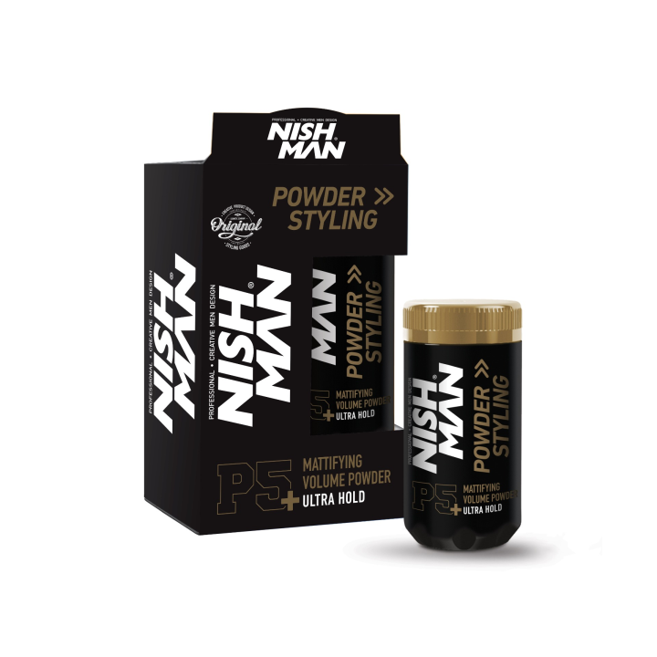 Polvos de Textura Mate Volumen Ultra Fuerte P5 Nishman 20gr