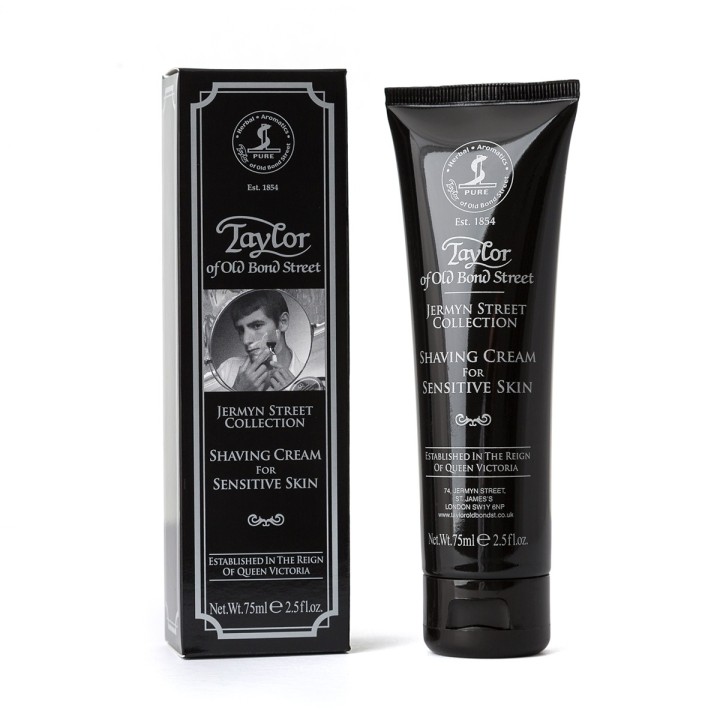Taylor of Old Bond Street Jermyn St Collection Shaving Cream (sensitive skin) Tube 75m