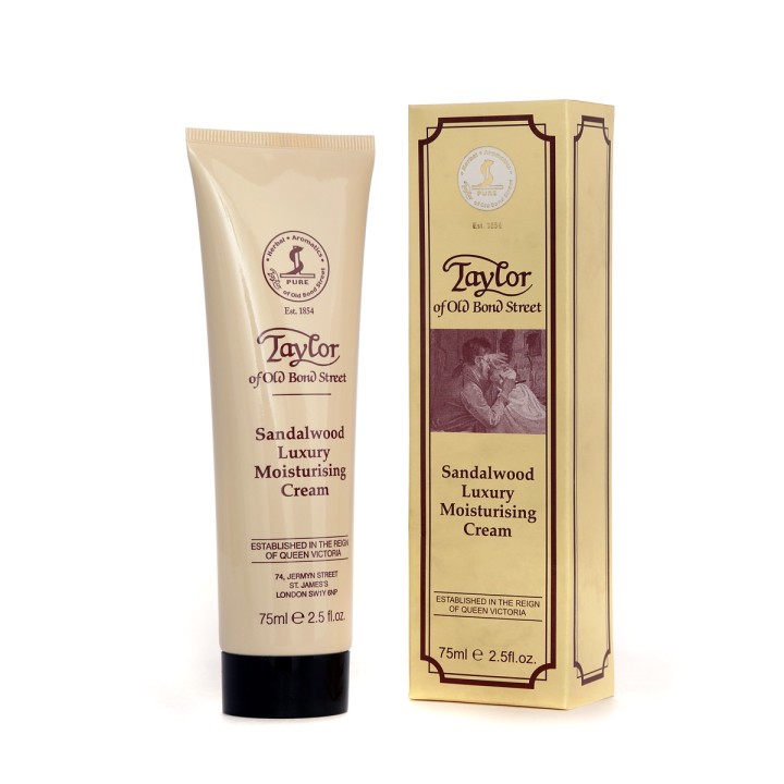 Taylor of Old Bond Street Sandalwood Aftershave Moisturising Cream Tube 75ml.