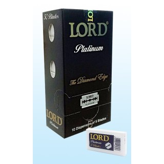 50 Cuchillas de afeitar Doble Hoja Lord Platinum