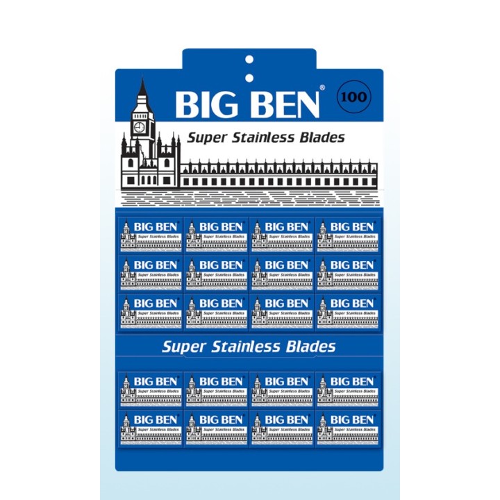 100 Cuchillas de Afeitar Doble Hoja Big Ben