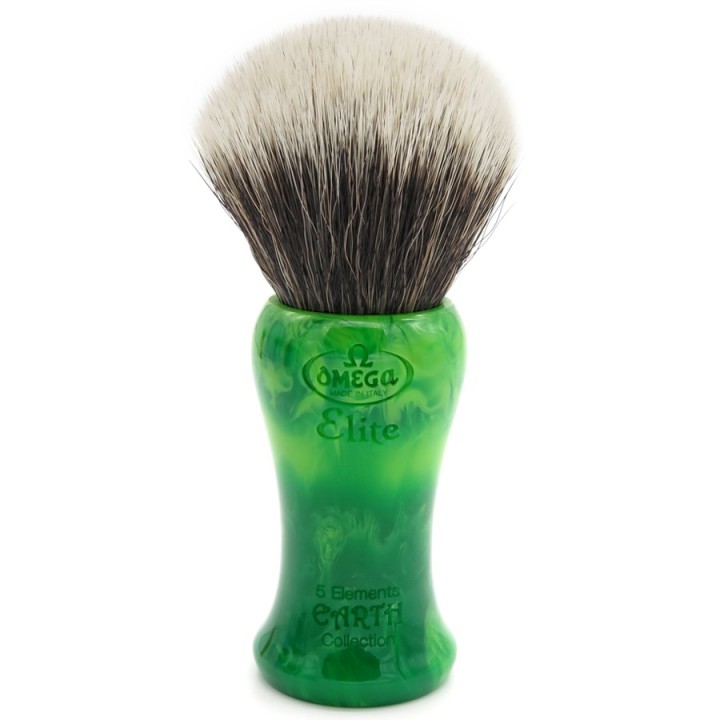 Omega Synthetic Fibre Shaving Brush Elite Earth
