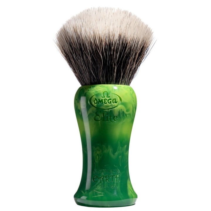 Omega Synthetic Fibre Shaving Brush Elite Earth