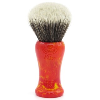 Omega Synthetic Fibre Shaving Brush Elite Fire