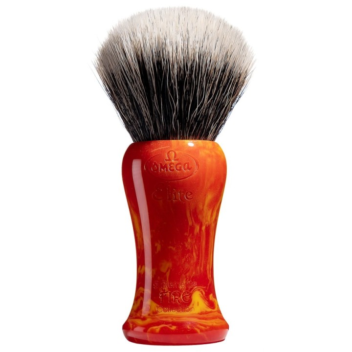 Omega Synthetic Fibre Shaving Brush Elite Fire