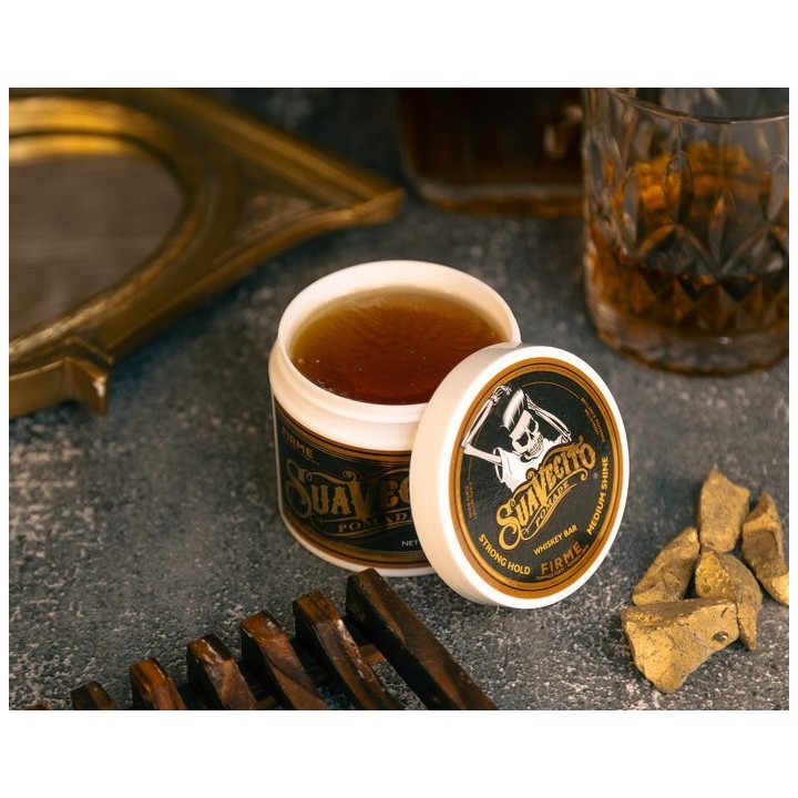 Pomada Cabello Whiskey Bar Firme (Strong) Suavecito 113gr