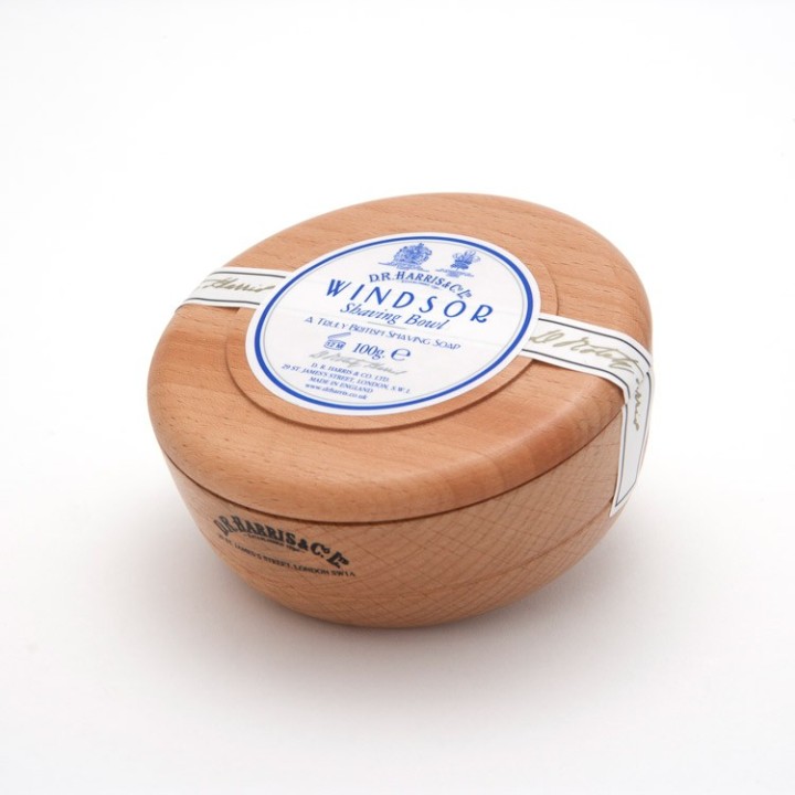 Jabón Afeitar Windsor Bol Madera Haya Dr. Harris