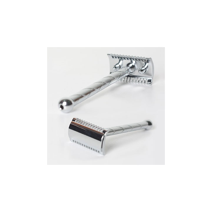 Maquinilla Afeitar Clásica Retro Fatip Grande Cromada Peine Abierto 