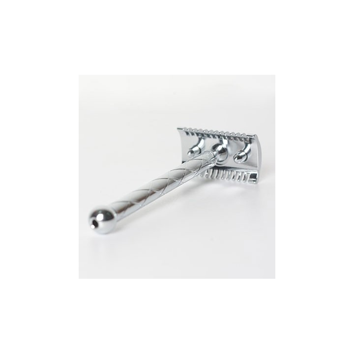 Maquinilla Afeitar Clásica Retro Fatip Grande Cromada Peine Abierto 