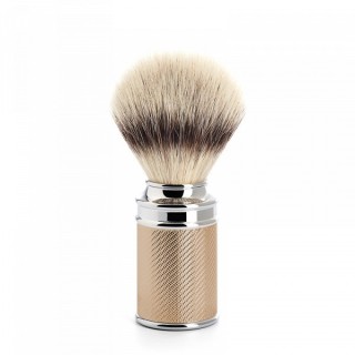 Brocha de Afeitar Mühle Oro Rosa Fibra "Punta Plata" 