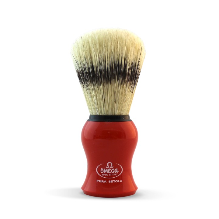 Brocha Afeitar Barbera Omega Roja