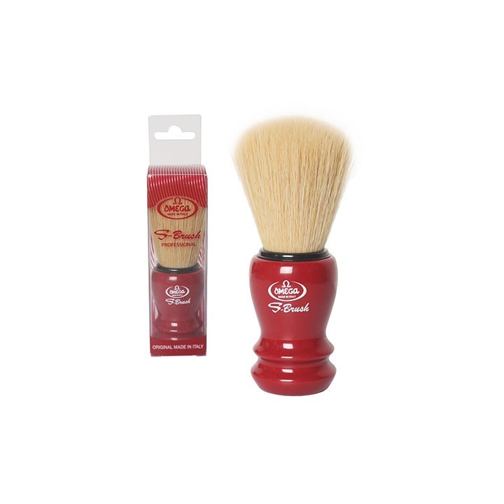 Brocha de Afeitar Pelo Sintético Omega Granate