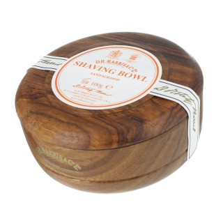 D.R. Harris Sandalwood Shaving Soap Mahogany Bowl