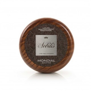 Crema de Afeitar  Nobilis. Bol de madera  Mondial  140ml 