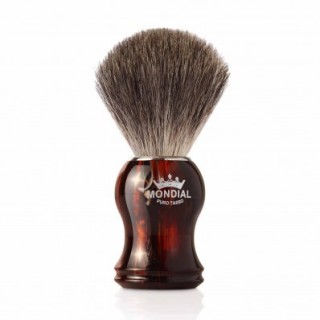 Brocha de Afeitar  Gordon Tejón Gris, Mondial . Concha