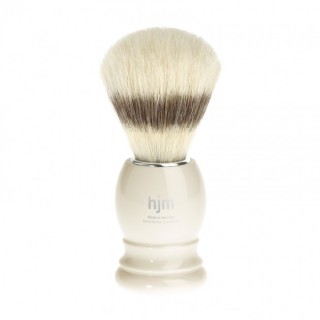 Shaving Brush HJM Pure Bristle Handle Acacia Dark Brown