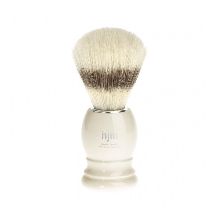 Shaving Brush HJM Pure Bristle Handle Acacia Dark Brown