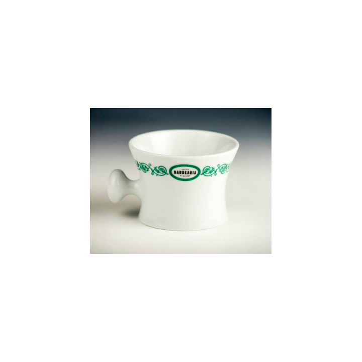 Bol de Porcelana Antigua Barberia con Asa