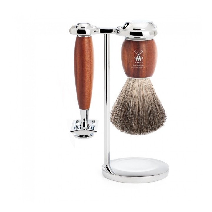 Set Afeitado Mühle Brocha Afeitar, Maquinilla Clásica & Soporte Serie Vivo