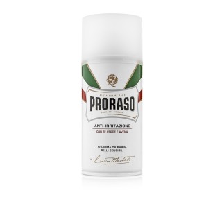 Espuma de Afeitar Té Verde y Avena Proraso 300ml.