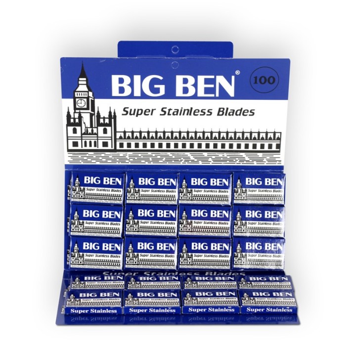 100 Cuchillas de Afeitar Doble Hoja Big Ben
