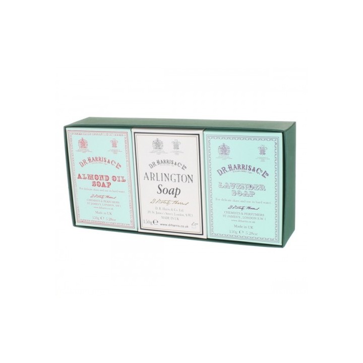 Pack 3 Jabones Baño Almendra, Arlington & Lavanda  D.R. Harris 3 x 150gr
