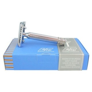 Maquinilla Afeitar Clásica Fatip Grande Cromada Peine Cerrado