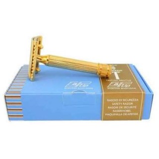 Maquinilla Afeitar Clásica Fatip Grande Dorada Peine Cerrado