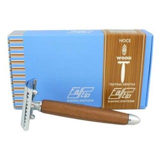 Maquinilla Afeitar Clásica Fatip Madera de Nogal Peine Cerrado