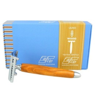 Maquinilla Afeitar Clásica Fatip Madera de Olivo Peine Cerrado