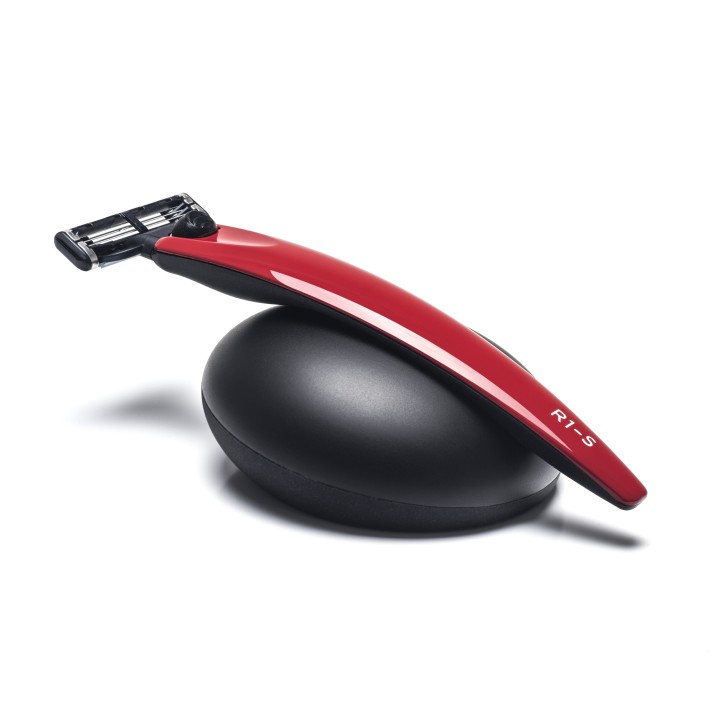 Set de Maquinilla de Afeitar Mach 3 Roja y Soporte Bolin Webb