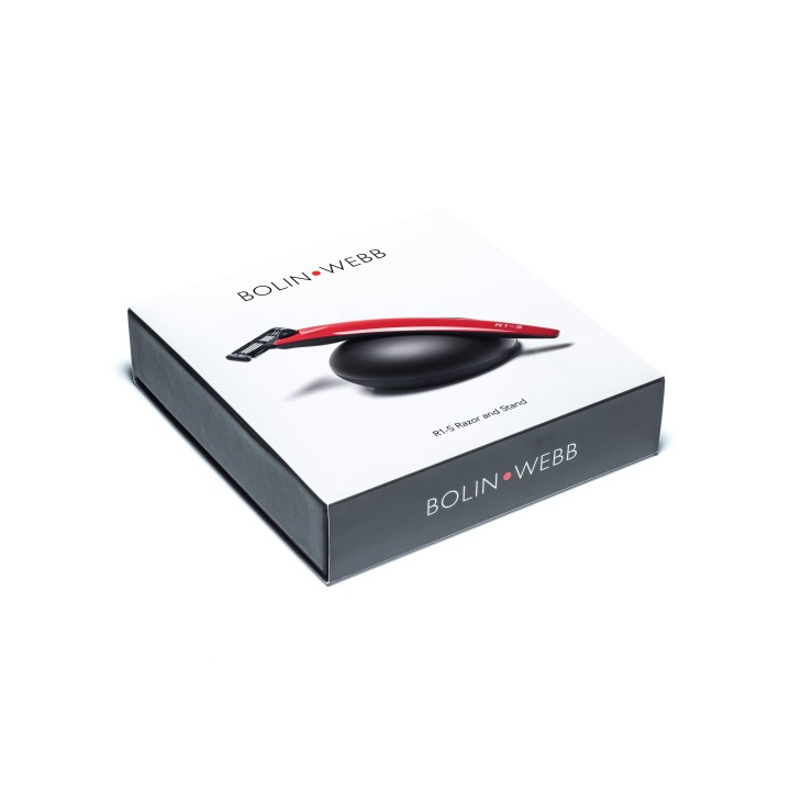 Set de Maquinilla de Afeitar Mach 3 Roja y Soporte Bolin Webb