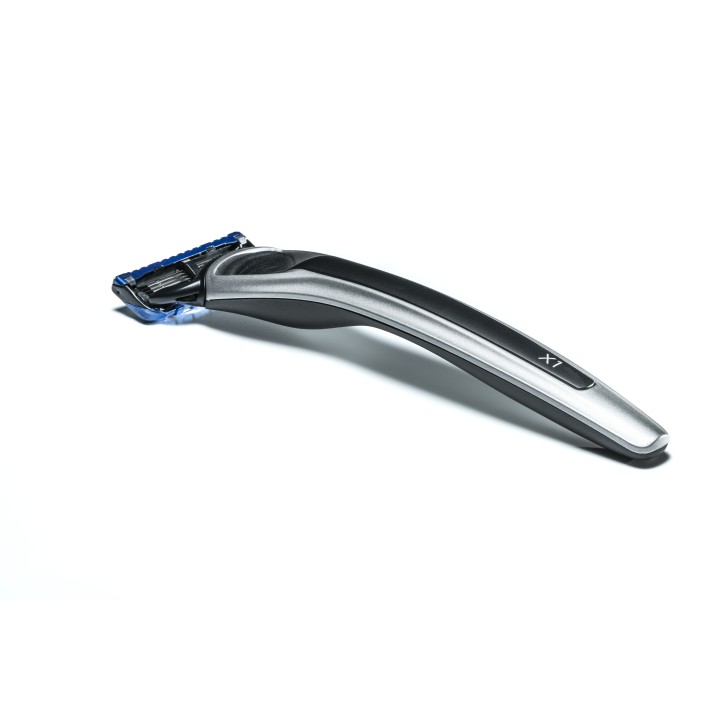 Maquinilla de afeitar Plata & Negro para Gilette Fusion.