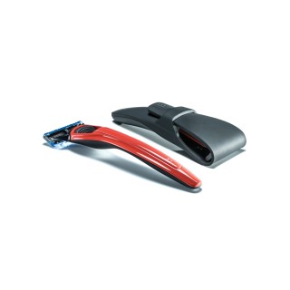 Set de Maquinilla de Afeitar Gillette Fusion Roja Cooper y Funda Silicona Bolin Webb