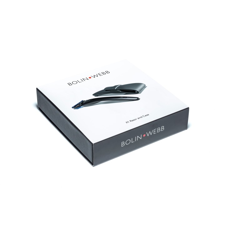 Set de Maquinilla de Afeitar Gillette Fusion Negra y Funda Silicona Bolin Webb