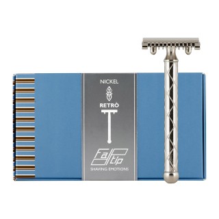 Maquinilla Afeitar Clásica Retro Fatip Grande Niquelada Peine Abierto 