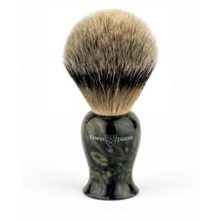 Brocha de afeitar tejón Edwin Jagger Plaza - Best Badger. Mármol