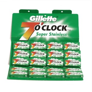 100 Cuchillas Gillette 7 o'clock verdes