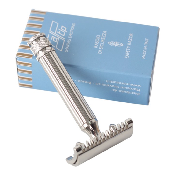 Fatip "Grande" Nickel Open Comb Safety Razor