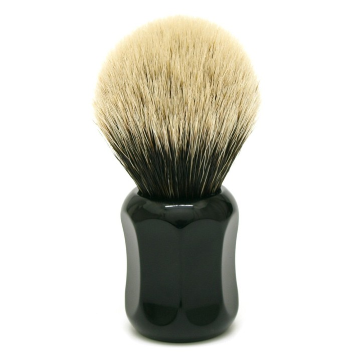 Brocha de Afeitar CB3 Punta Plata Dos Bandas 52mm Negra Shavemac