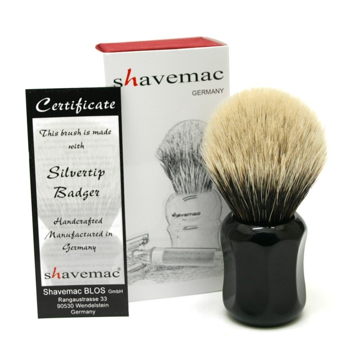 Shavemac Shaving Brush CB3  Silvertip 2-Band